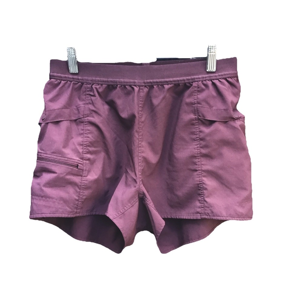 Mountain Hardwear Women's Cargo Running Shorts Burgundy Small Hiking Outdoor